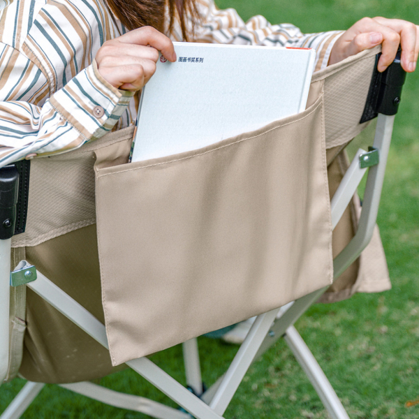 Стілець складаний Naturehike Stellaluna T04 CNK2550JJ022, вуглецева сталь, чорний - фото №9