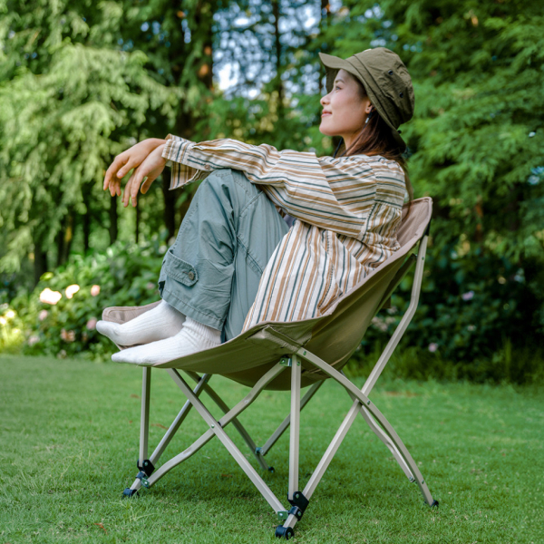 Стілець складаний Naturehike Stellaluna T04 CNK2550JJ022, вуглецева сталь, чорний - фото №12