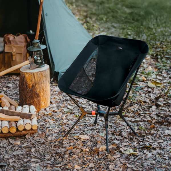 Стілець складаний ультралегкий Naturehike CNK2550JJ013 Yamami YL01, розмір М, алюміній, оливковий - фото №2