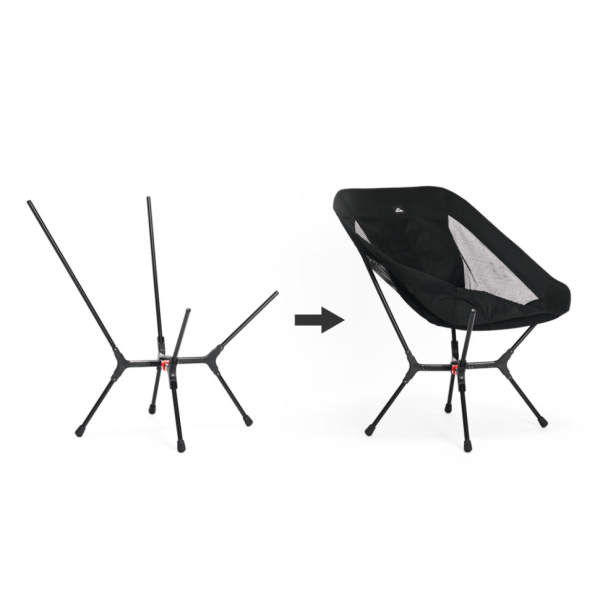 Стілець складаний ультралегкий Naturehike CNK2550JJ013 Yamami YL01, розмір М, алюміній, оливковий - фото №8