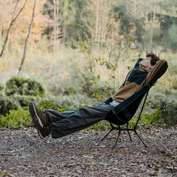 Стілець складаний ультралегкий Naturehike CNK2550JJ013 Yamami YL01, розмір М, алюміній, оливковий - фото №10