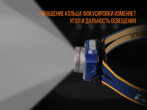 Ліхтар налобний Fenix HL40R Cree XP-LHIV2 LED сірий - фото №10