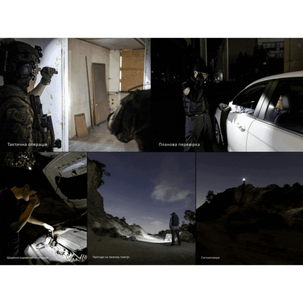 Ліхтар тактичний ручний Fenix PD35R ACE LED 2000 лм + наключний ліхтар CL01 (помаранчевий) | Лімітована серія - фото №17