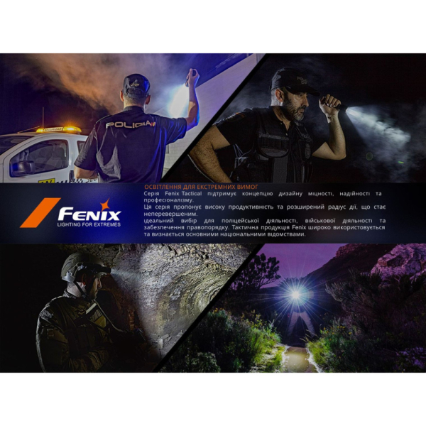 Ліхтар тактичний ручний Fenix PD35R ACE LED 2000 лм + наключний ліхтар CL01 (помаранчевий) | Лімітована серія - фото №26