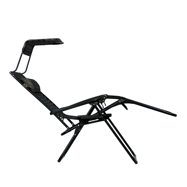 Розкладне крісло шезлонг з козирком LEOBRO Zero Gravity Plaid (LB-ZGC-H1-PLD - фото №2
