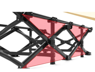 Туристична похідна розкладачка з вбудованим матрацом LEOBRO Black (LB-CC-K1-BLK)