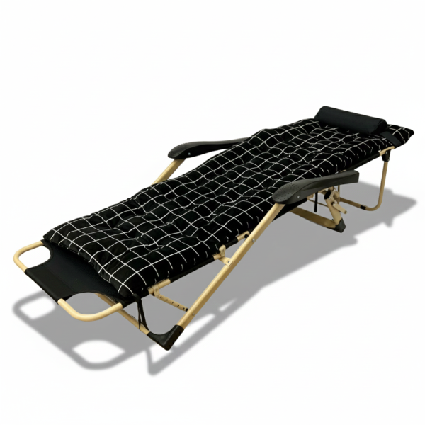 Розкладне крісло ліжко з оксамитовим матрацом LEOBRO (LB-FCB-G5-PAT) - фото №2