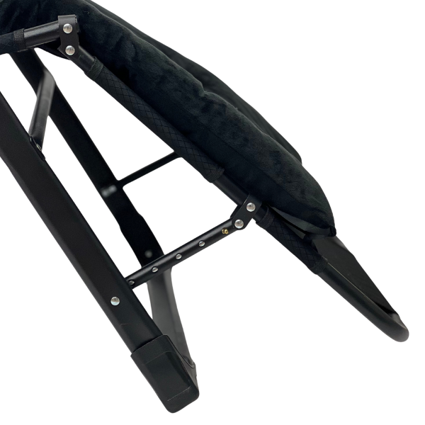 Розкладне крісло ліжко з оксамитовим матрацом LEOBRO Black (LB-FCB-G4-BLK) - фото №2