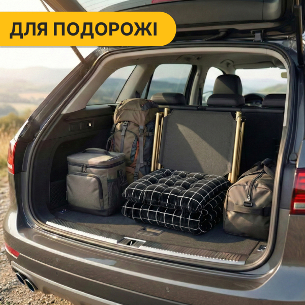 Розкладне ліжко (розкладачка) з оксамитовим матрацом і подушкою LEOBRO (LB-FB-B3-PAT) - фото №3