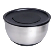 Набір мисок з нержавіючої сталі з кришками і терками салатники з нержавійки 3 штуки 2.5 л/2 л/1.5 л LG-02/3PCS - фото №3