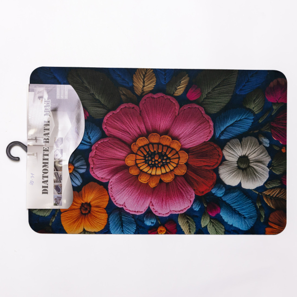 Килимок діатомітовий з 3D-ефектом Embroidered Bloomscape 38*58 см універсальний HP-42-31 - фото №2