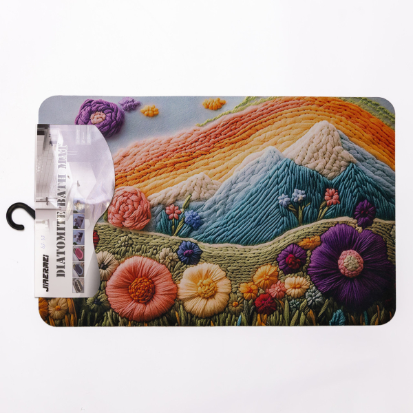 Килимок діатомітовий з 3D-ефектом Sunset Meadow 38*58 см універсальний HP-42-33 - фото №3