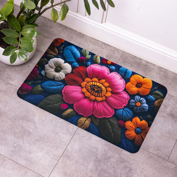 Килимок діатомітовий з 3D-ефектом Embroidered Bloomscape 38*58 см універсальний HP-42-31 - фото №4