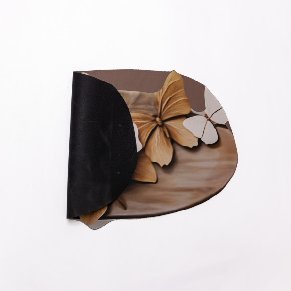 Килимок для ванної кімнати з 3D-ефектом Petal Relief 38*58 см діатомітовий Коричневий HP-42-35 - фото №2