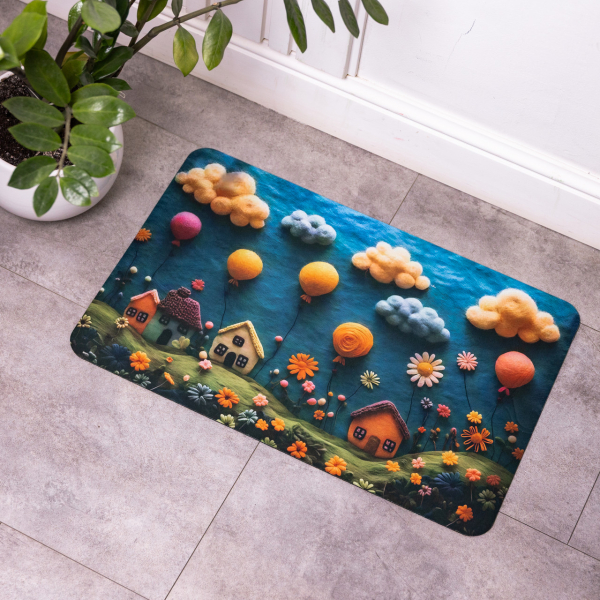 Килимок діатомітовий з 3D-ефектом Whimsical Village 38*58 см універсальний HP-42-34 - фото №4