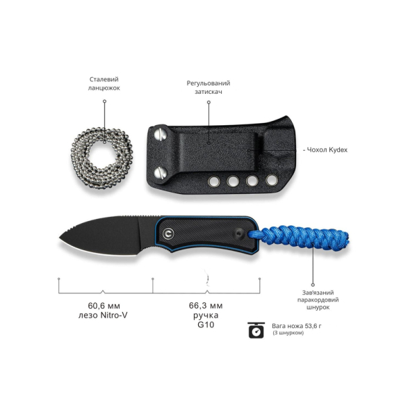 Ніж Civivi Baby Banter Fixed Blade C23045-1 - фото №12
