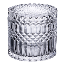 Цукерниця з кришкою я кругла скляна HP-4-100