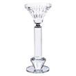 Підсвічник скляний на ніжці  6×17.3 см прозорий декоративний підсвічник на стіл HP-4-10S - фото №2