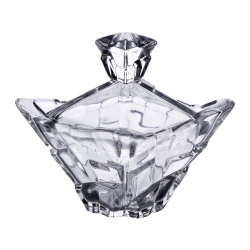 Цукорниця з кришкою 8.5×8.5×8.5 см ваза цукорниця квадратна скляна HP-4-116