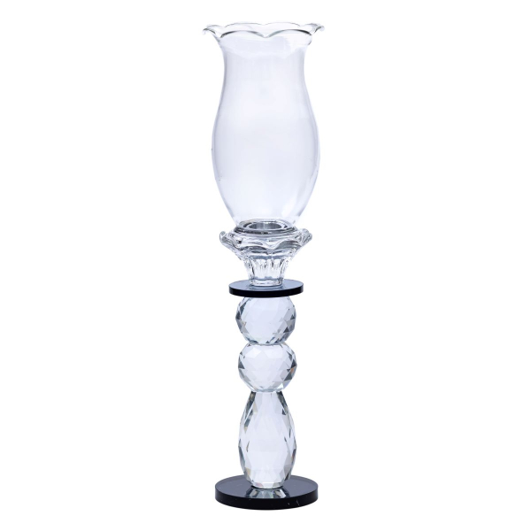 Підсвічник скляний 7×32 см підсвічник декоративний келих на ніжці HP-4-3L - фото №2