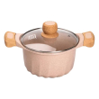 Набір посуду, 3 каструлі, сковорода, алюмінієва товстодонна MGC з лопаткою та ополоником, бежевий HP-4-401CR - фото №3