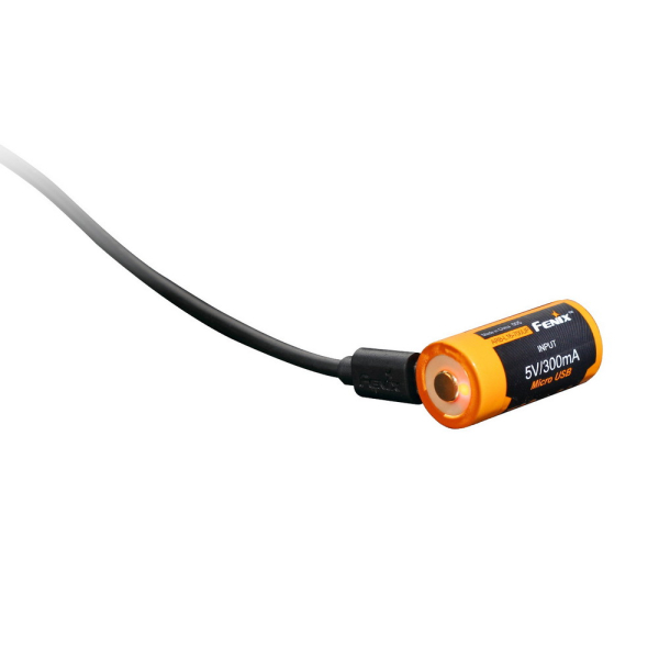 Акумулятор 16340 Fenix 700 UP mAh Li-ion micro usb зарядка - фото №5