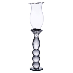 Підсвічник скляний 7×34.5 см підсвічник декоративний келих на ніжці HP-4-6L