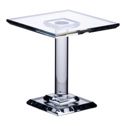 Тортівниця скляна на ніжці 12×12×13 см кругла стійка для торта, капкейків HP-4-70S