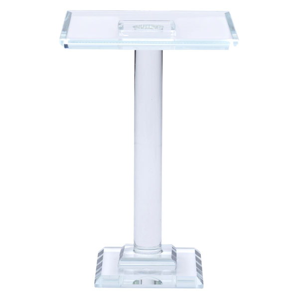 Тортівниця скляна на ніжці 12×12×18 см кругла стійка для торта, капкейків HP-4-71M - фото №2