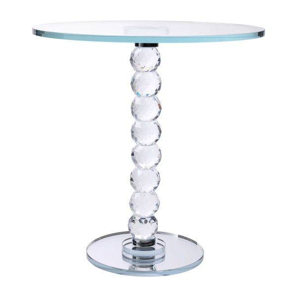 Тортівниця скляна на ніжці 30×32 см см підставка для торта, капкейків прозора HP-4-81L - фото №2