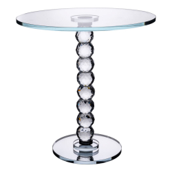 Тортівниця скляна на ніжці 30×32 см см підставка для торта, капкейків прозора HP-4-81L