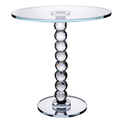 Тортівниця скляна на ніжці 30×32 см см підставка для торта, капкейків прозора HP-4-81L - фото