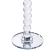 Тортівниця скляна на ніжці 30×32 см см підставка для торта, капкейків прозора HP-4-81L - фото №4