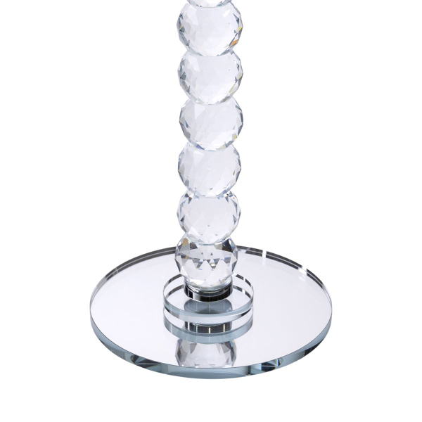 Тортівниця скляна на ніжці 30×32 см см підставка для торта, капкейків прозора HP-4-81L - фото №4