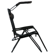 Розкладне крісло шезлонг з козирком LEOBRO Zero Gravity Plaid (LB-ZGC-H1-PLD - фото №3