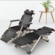 Розкладне крісло шезлонг із матрацом та подушкою LEOBRO Чорне - фото №4