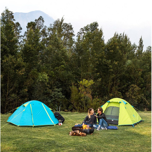 Намет чотиримісний Naturehike P-Series NH18Z044-P 210T/65D, блакитний - фото №4