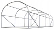 Садова теплиця з вікнами Plonos 9m2 Зелена = 200х450х200 см (4915-A) - фото №2
