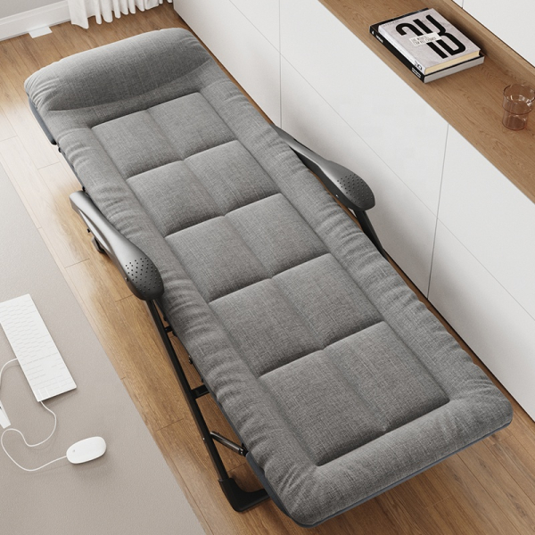 Розкладне крісло ліжко з вбудованим матрацом LEOBRO Grey (LB-FCB-G3-GRY) - фото №4