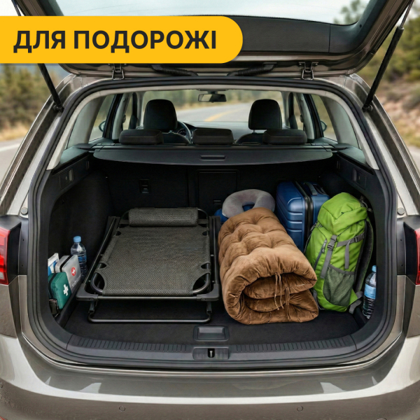 Розкладне крісло ліжко з оксамитовим матрацом LEOBRO Brown (LB-FCB-G4-BRN) - фото №4