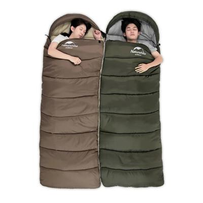 Спальник з капюшоном Naturehike U150 NH20MSD07, (11°C), лівий, коричневий - фото