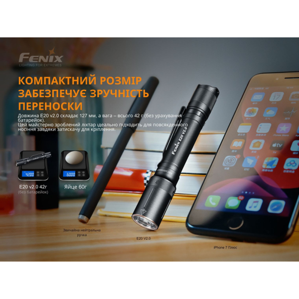 Ліхтар ручний Fenix E20 V2.0 - фото №9