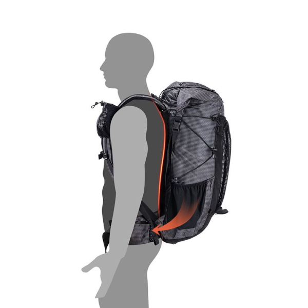 Рюкзак туристичний Naturehike Rock NH19BP095, 60+5 л, графіт в клітинку - фото №5
