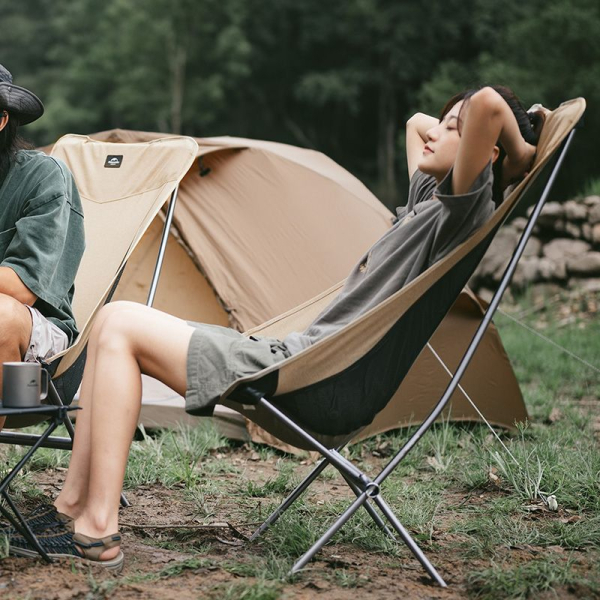 Крісло складане NaturehikeYL06 Alu Folding Moon Chair NH18Y060-Z, бежевий - фото №3