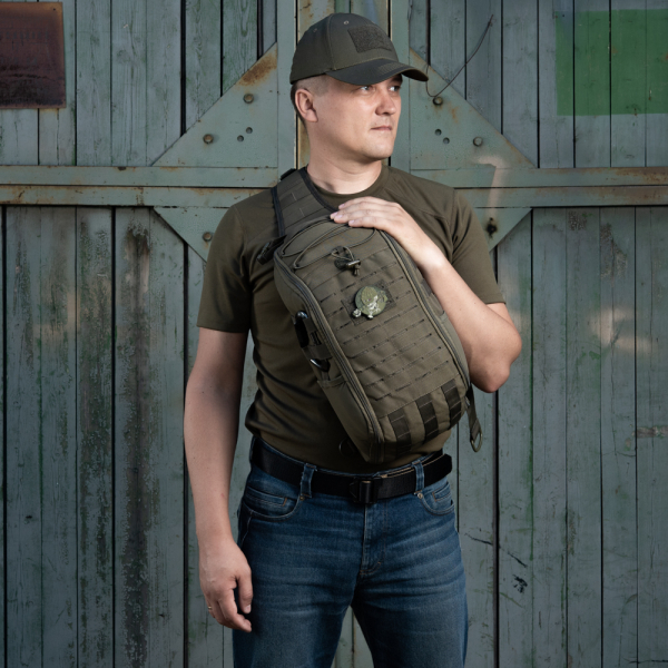 Рюкзак однолямочний M-Tac Armadillo Ranger Green - фото №9