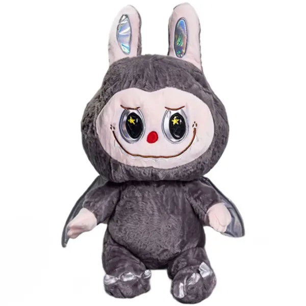 М'яка іграшка-плед, подушка 3 в 1 Labubu Brown Dragon плед в іграшці дитячий плед іграшка Лабубу Сірий 520-29G - фото №6