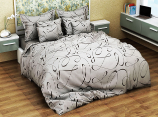 Постільна білизна Лабіринт сірий Бязь MERISET -