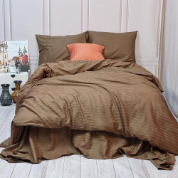 Постільна білизна CAPPUCCINO Elite Сатин страйп MERISET - Полуторний