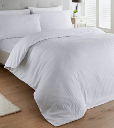 Постільна білизна WHITE Elite Сатин страйп MERISET - Полуторний