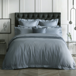 Постільна білизна TRUE GREY Elite Сатин страйп MERISET - Полуторний
